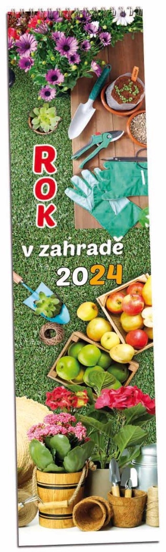 Nástěnný kalendář 2025 ARIA F 108×465mm - Rok v zahradě (30/bal)