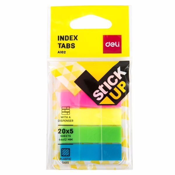 DELI Samolepící záložky 45x12mm STICK UP EA10202 (24sad/bal, 288ks/krt)