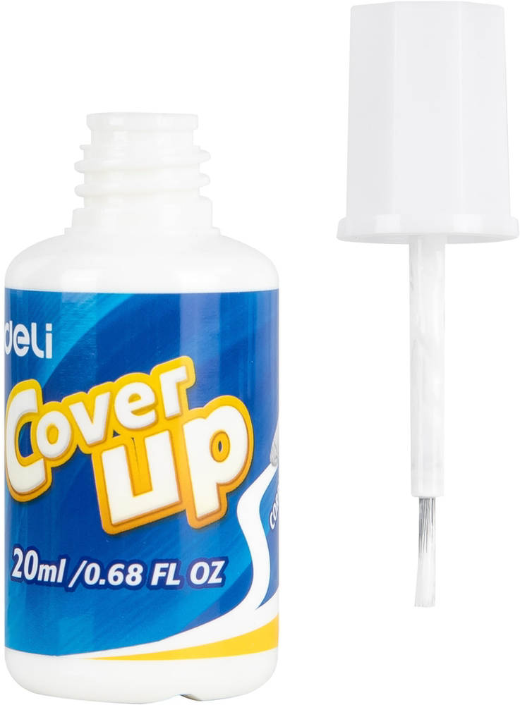 DELI Korekční lak se štětečkem 20ml COVER UP (12ks/bal,576/krt)