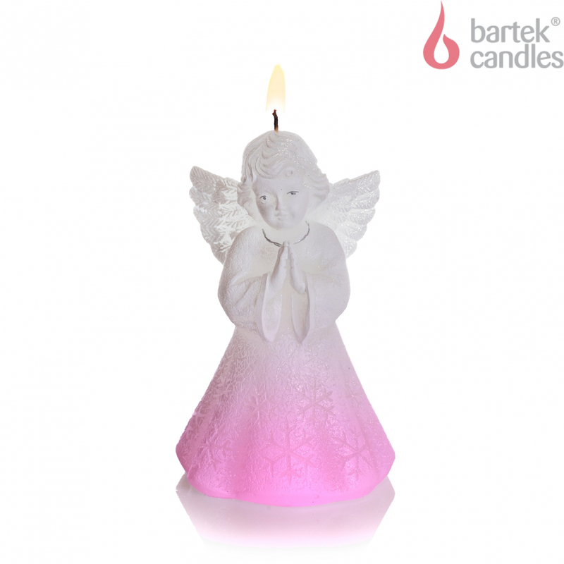 Bartek Svíčka figurka 150mm 290g Christmas Angel z dioda Anděl bílá (12ks/krt)