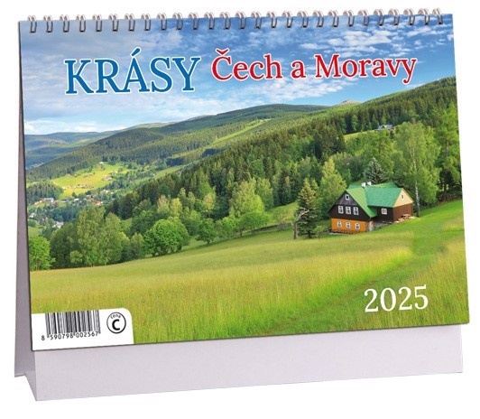 Stolní kalendář 2025 ARIA C 230×160mm - Krásy Čech a Moravy (10/bal)