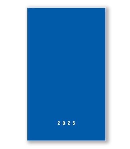 Diář týdenní 2025 100x170mm -  Modrá (10ks/bal)