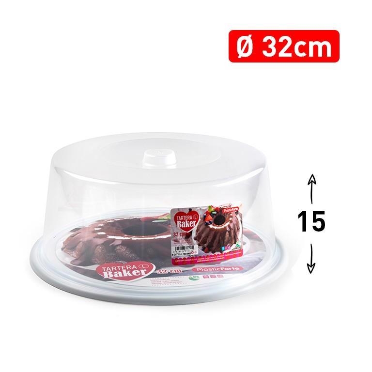 Plastic Forte Dóza na dort BAKER L 32cm Bílá (2ks/bal)