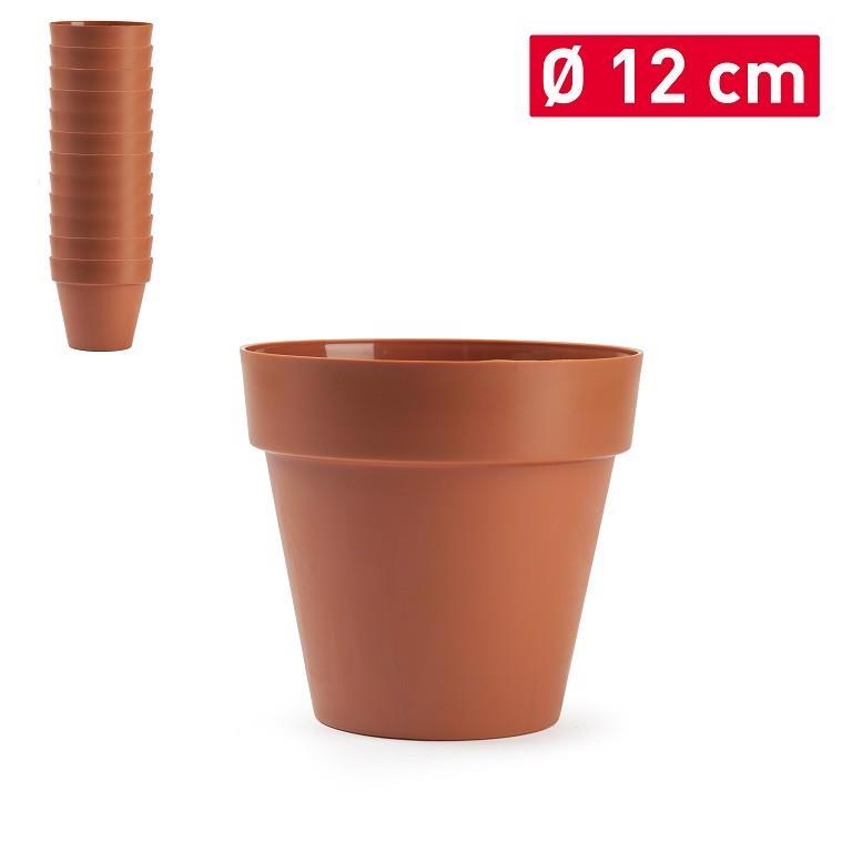 Plastic Forte Květináč 12cm TERAKOTA (12ks/bal)