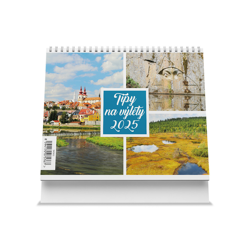 Stolní kalendář 2025 175x140mm - Tipy na výlet (10ks/bal)
