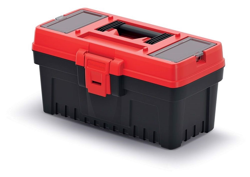 Plastový kufr na nářadí EVO červený 360x193x186mm