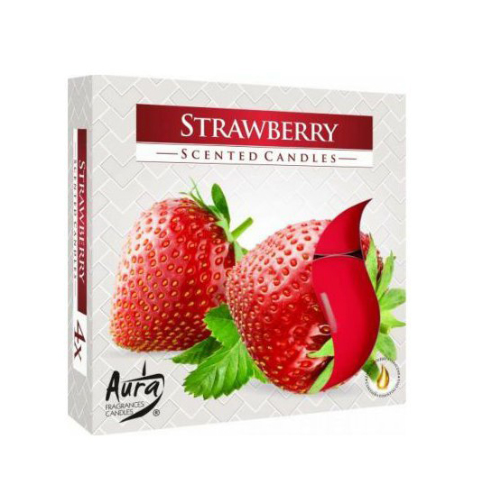 Vonné svíčky 4ks Strawberry (6set/bal)