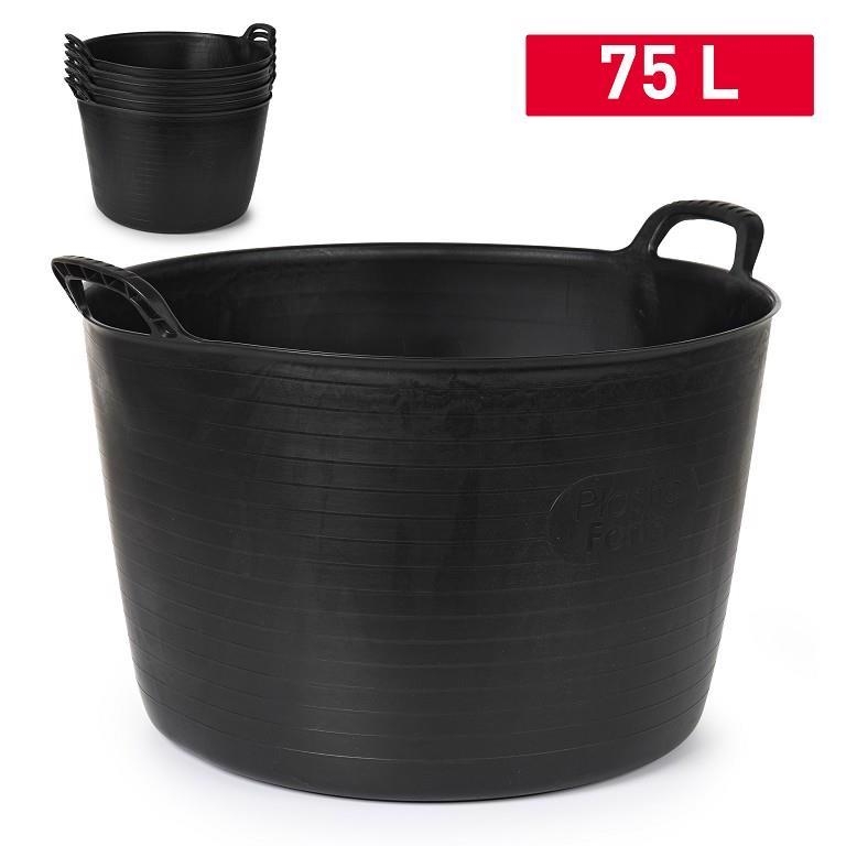 Plastic Forte Flexi vana 75L černá (6ks/bal)