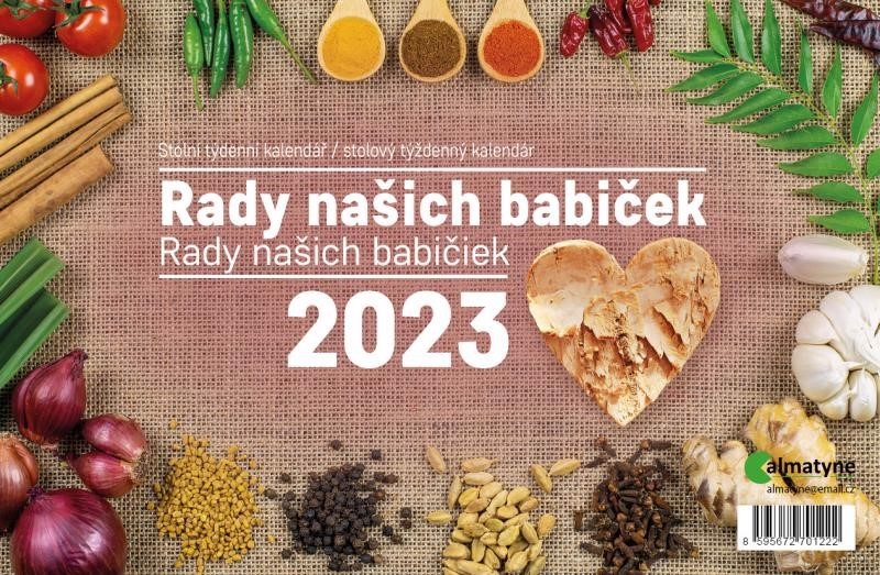 Velký stolní kalendář 2023 - Rady našich babiček (10ks/bal)