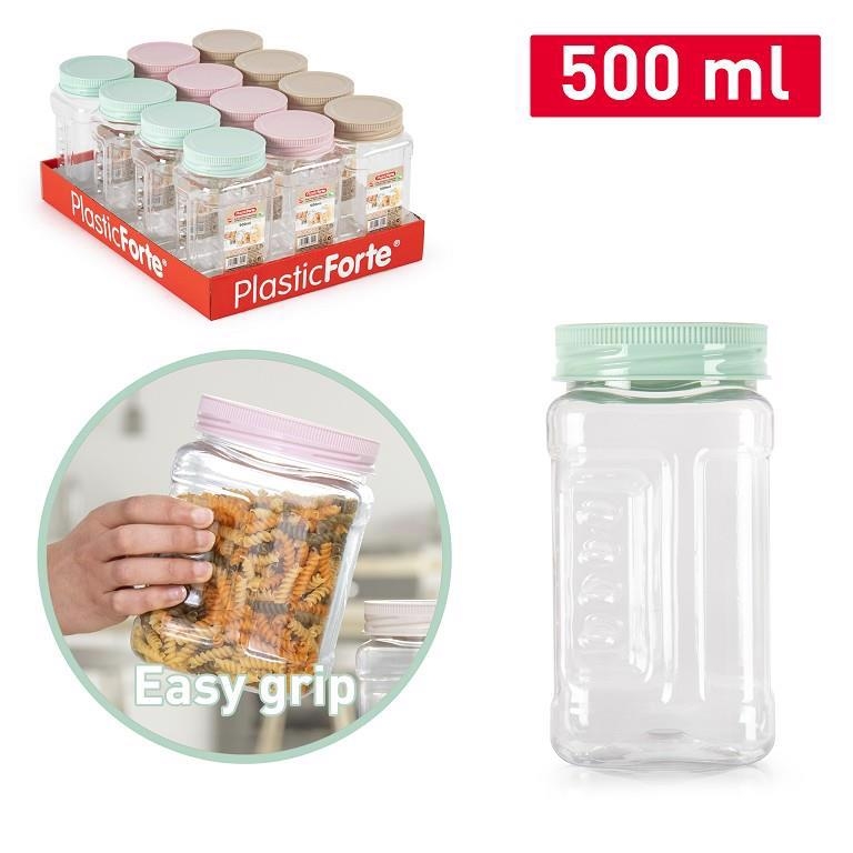 Plastic Forte Plastová dóza Canister Milan 500ml Surt Vrm (12ks/bal)