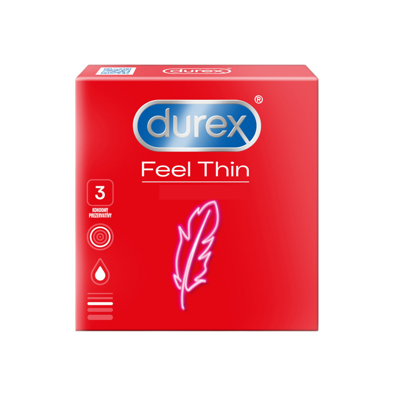 DUREX Kondomy 3ks FEEL THIN (24ks/bal)