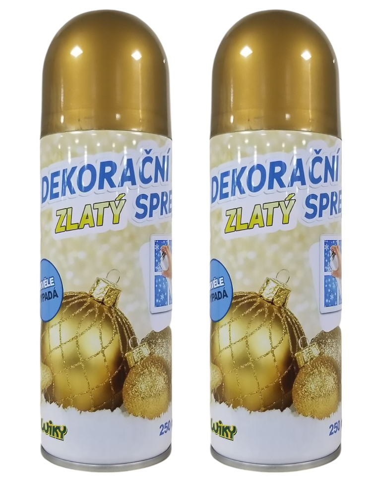 Dekorační sprej Zlatý 250ml (144ks/krt)