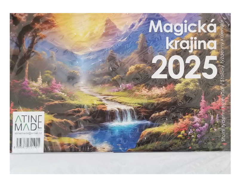 Stolní kalendář 2025 220x170mm - Magická krajina (10ks/bal)