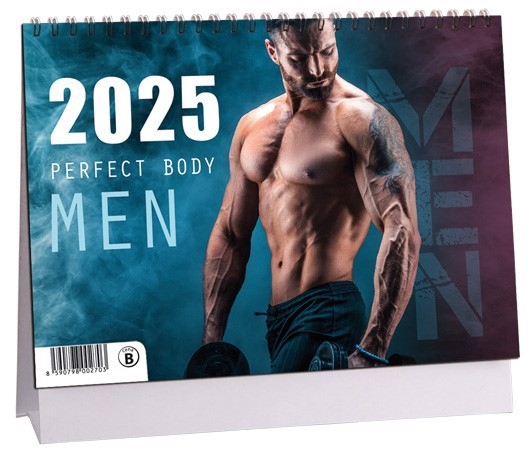 Stolní kalendář 2025 ARIA B 230×160mm, 14denní - Perfect Men (10ks/bal) 90/krt